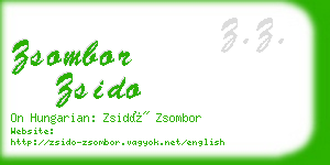 zsombor zsido business card